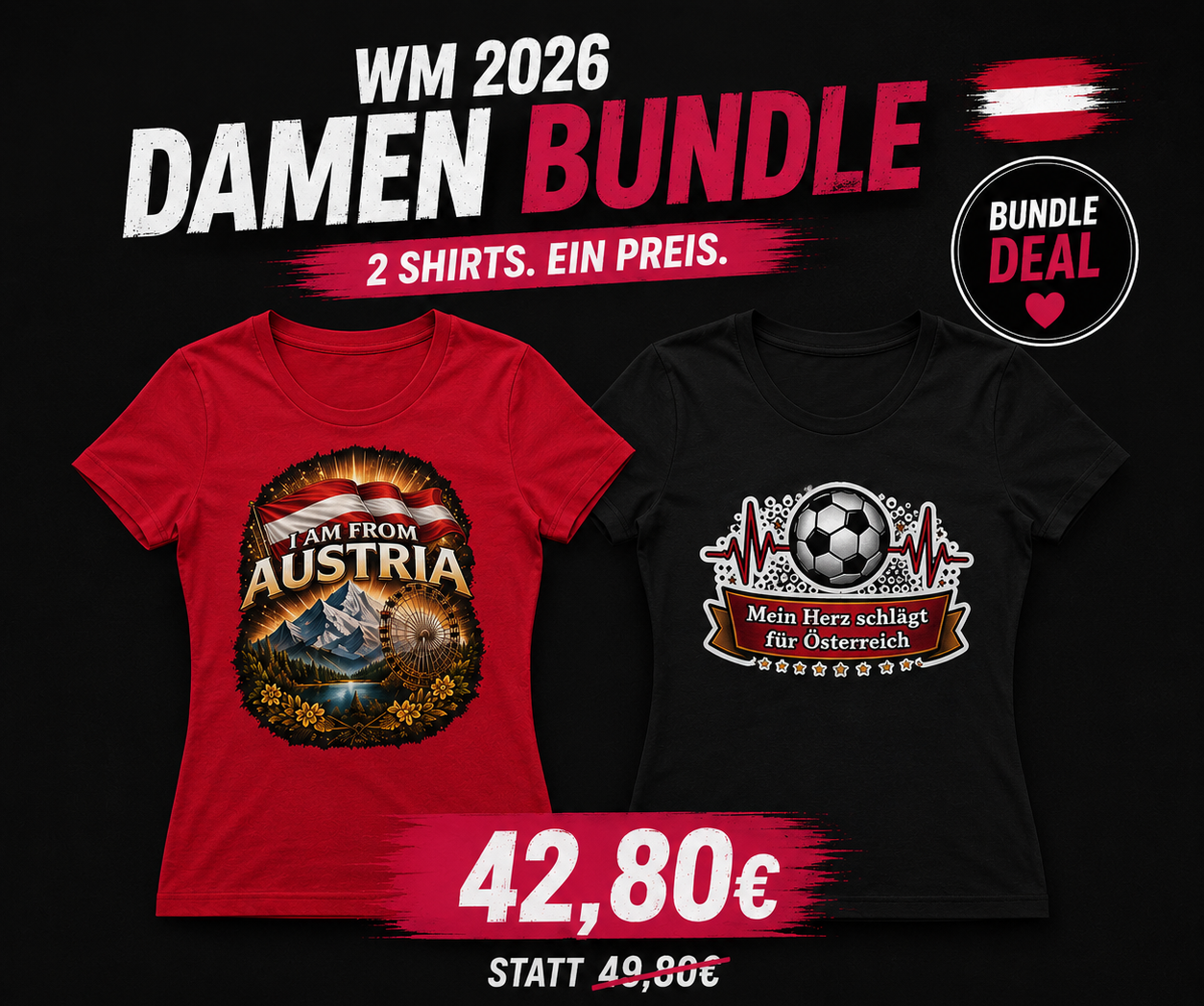 WM 2026 Frauen Bundle – 2x Fan Shirts Deal
